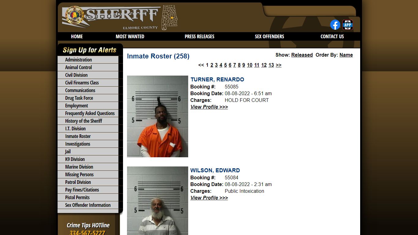 Inmate Roster - Elmore County AL Sheriff's Office